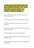 ATI MED SURG PROCTORED EXAM TEST BANK VERIFIED REVISED STUDY GUIDE QUESTIONS AND SOLUTIONS 2026 CORRECT ANSWERS GRADED A&plus;