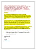 NHA CPCT&sol;A EXAM PRACTICE TEST - NATIONAL  HEALTHCAREER ASSOCIATION &lpar;CERTIFIED PATIENT CARE  TECHNICIAN&sol;ASSISTANT&rpar; EXAM - LATEST PRACTICE  QUESTIONS AND 100&percnt; VERIFIED CORRECT ANSWERS &vert;  COMPLETE EXAM PREP TESTBANK &vert; GUARANTEED PASS &vert;  INSTANT DOWNLOAD PDF