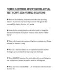 NCCER ELECTRICAL CERTIFICATION ACTUAL TEST SCRIPT 2026 VERIFIED SOLUTIONS