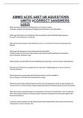 AMMO CDC Set B Questions with Correct Answers 2026 &vert; Ammunition Specialist CDC Study Guide