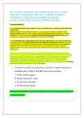 PCT PATIENT HYGIENE AND MOBILITY EXAM - LATEST  PRACTICE QUESTIONS AND 100&percnt; VERIFIED CORRECT  ANSWERS &vert; COMPLETE EXAM PREP TESTBANK &vert;  GUARANTEED PASS &vert; INSTANT DOWNLOAD PDF