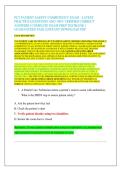 PCT PATIENT SAFETY COMPETENCY EXAM - LATEST  PRACTICE QUESTIONS AND 100&percnt; VERIFIED CORRECT  ANSWERS &vert; COMPLETE EXAM PREP TESTBANK &vert;  GUARANTEED PASS &vert; INSTANT DOWNLOAD PDF 