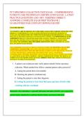 PCT SPECIMEN COLLECTION TEST EXAM &ndash; COMPREHENSIVE  PATIENT CARE TECHNICIAN CERTIFICATION EXAM - LATEST  PRACTICE QUESTIONS AND 100&percnt; VERIFIED CORRECT  ANSWERS &vert; COMPLETE EXAM PREP TESTBANK &vert;  GUARANTEED PASS &vert; INSTANT DOWNLOAD PDF