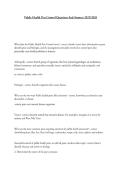 Public Health Pest Control Questions And Answers 2025&sol;2026
