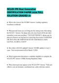NCLEX-PN Next Generation CERTIFICATION PAPER 2026 FULL SOLUTION GRADED A&plus;