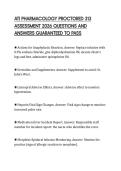 ATI PHARMACOLOGY COMPREHENSIVE FINAL PAPER 2026 QUESTIONS WITH SOLUTIONS GRADED A&plus;