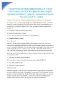 CHAMPIONS PROMULGATED CONTRACT FORMS TEST Actual Exam 2026&sol;2027&colon; 100&percnt; Verified Complete Questions and Answers &vert; Graded A&plus; for Real Estate Success &ndash; Pass Guaranteed - A&plus; Graded