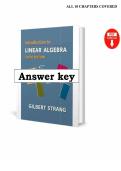 Introduction to Linear Algebra 6th Edition &lpar;2026&ndash;2027&rpar; - Gilbert Strang - Answer Key &lpar;PDF&rpar;