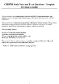 CPR3701 Study Notes and Exam Questions &ndash; Complete Revision Material&period;