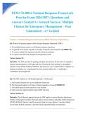 FEMA IS-800&period;d National Response Framework Practice Exam 2026&sol;2027&colon; Questions and Answers Graded A&plus; Assured Success &vert; Multiple Choices for Emergency Management &ndash; Pass Guaranteed - A&plus; Graded