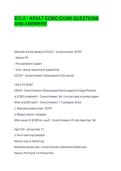 ECLS ADULT ECMO EXAM QUESTIONS AND ANSWERS