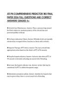 ATI PN COMPREHENSIVE PREDICTOR 180 FINAL PAPER 2026 FULL QUESTIONS AND CORRECT ANSWERS GRADED A&plus;