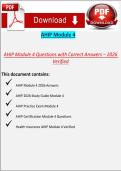 AHIP Module 4 Questions 2026 &ndash; Verified Correct Answers