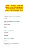 NR 571 MidTerm Study Set EXAM LATEST QUESTIONS AND VERIFIED ANSWERS 100&percnt; GUARANTEED PASS