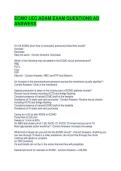 ECMO LEC ADAM EXAM QUESTIONS AD ANSWERS