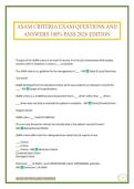 ASAM CRITERIA EXAM QUESTIONS AND ANSWERS 100&percnt; PASS 2026 EDITION