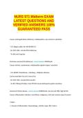 NURS 571 Midterm EXAM LATEST QUESTIONS AND VERIFIED ANSWERS 100&percnt; GUARANTEED PASS