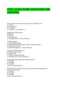 FINAL EXAM ECMO QUESTIONS AND ANSWERS