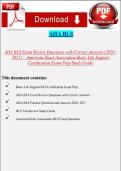 AHA BLS Exam Review Questions 2026&ndash;2027 &ndash; Basic Life Support Certification Study Guide with Correct Answers