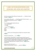 CARN-AP EXAM QUESTIONS AND ANSWERS 100&percnt; PASS 2026 EDITION