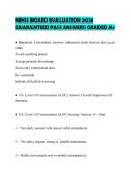 NIHSS BOARD EVALUATION 2026 GUARANTEED PASS ANSWERS GRADED A&plus;