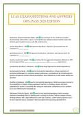 LCAS EXAM QUESTIONS AND ANSWERS 100&percnt; PASS 2026 EDITION