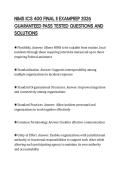 NIMS ICS 400 FINAL II EXAMPREP 2026 GUARANTEED PASS TESTED QUESTIONS AND SOLUTIONS