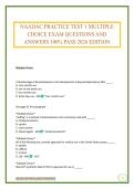 NAADAC PRACTICE TEST 1 MULTIPLE CHOICE EXAM QUESTIONS AND ANSWERS 100&percnt; PASS 2026 EDITION
