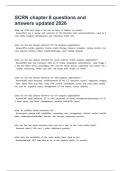 SCRN chapter 8 questions and answers updated 2026