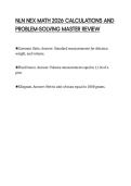 NLN NEX MATH 2026 CALCULATIONS AND PROBLEM-SOLVING MASTER REVIEW