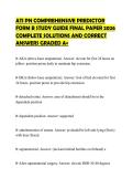 ATI PN COMPREHENSIVE PREDICTOR FORM B STUDY GUIDE FINAL PAPER 2026 COMPLETE SOLUTIONS AND CORRECT ANSWERS GRADED A&plus;