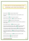 RFM OFFUTT EXAM QUESTIONS AND ANSWERS 100&percnt; PASS 2026 EDITION