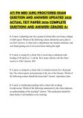 ATI PN MED SURG PROCTORED EXAM QUESTION AND ANSWERS UPDATED 2025 ACTUAL TEST PAPER 2026 COMPLETE QUESTIONS AND ANSWERS GRADED A&plus;