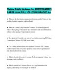 Notary Public Underwriter CERTIFICATION PAPER 2026 FULL SOLUTION GRADED A&plus;