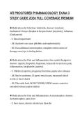 ATI PROCTORED PHARMACOLOGY EXAM 3 STUDY GUIDE 2026 FULL COVERAGE PREMIUM