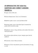ATI REPRODUCTIVE TEST 2026 FULL QUESTIONS AND CORRECT ANSWERS GRADED A&plus;