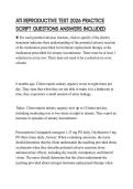 ATI REPRODUCTIVE TEST 2026 PRACTICE SCRIPT QUESTIONS ANSWERS INCLUDED