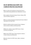 NR 507 MIDTERM EXAM SCRIPT 2026 COMPLETE PRACTICE SOLUTION SET