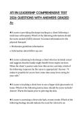 ATI RN LEADERSHIP COMPREHENSIVE TEST 2026 QUESTIONS WITH ANSWERS GRADED A&plus;