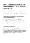 NR 565 ADVANCED PHARMACOLOGY CARE OF THE FUNDAMENTALS TEST SCRIPT SOLVED QUESTIONS 2026