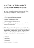 NR 601 FINAL 2 PAPER 2026 COMPLETE QUESTIONS AND ANSWERS GRADED A&plus;