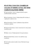 NR 601 FINAL EXAM 2026 CHAMBERLAIN COLLEGE OF NURSING ACTUAL TEST PAPER COMPLETE SOLUTIONS VERIFIED