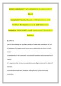 M100 COMMUNITY ASSOCIATION MANAGEMENT EXAM Complete Practice Exam &vert; 110 Questions with Verified -Correct Answer-s and Rationales Based on 2025&sol;2026 Latest Curriculum &vert; Graded A&plus; Content