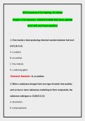 IFSTA Essentials of Fire Fighting&comma; 7th Edition Chapter 4&colon; Fire Dynamics - COMPLETE EXAM 2026 latest updated latest with must know questions
