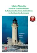 Managerial Accounting &lpar;18th Edition&rpar; by Ray Garrison&comma; Eric Noreen & Peter Brewer &ndash; Complete Solution Manual for Chapters 1&ndash;16