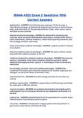 MANA 4322 Exam 2 Questions With Correct Answers