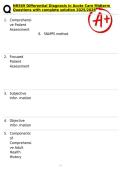 NR569 Differential Diagnosis in Acute Care Midterm Questions with complete solution 2025&sol;2026