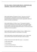 PHLT 301- EXAM 1 STUDY GUIDE &lpar;TAMU&rpar; &vert; QUESTIONS AND ANSWERS &vert; 2026 WITH COMPLETE SOLUTIONS&period;