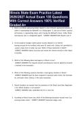 Illinois State Exam Practice Latest 2026&sol;2027 Actual Exam 135 Questions With Correct Answers 100&percnt; Verified Graded A&plus;