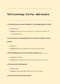 TDLR Cosmetology &ndash; Texas Department of Licensing and Regulation &ndash; Test Prep Q&A Solutions Study Guide